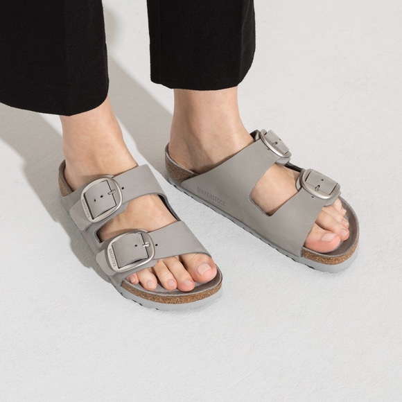 New! Birkenstock Women Arizona Big Buckle Slide Sandal DOVE GRAY, Size 8-8.5US - Picture 2 of 16
